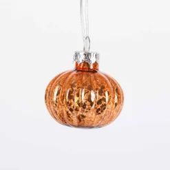 Gerson International Novelty Lights*Orange Glass Fall Pumpkin Fairy Light String, Halloween Decor