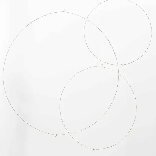 Gerson International Lawn And Outdoor Decor*Set Of 3 Whimsical Rings, Warm White Battery Operated Led