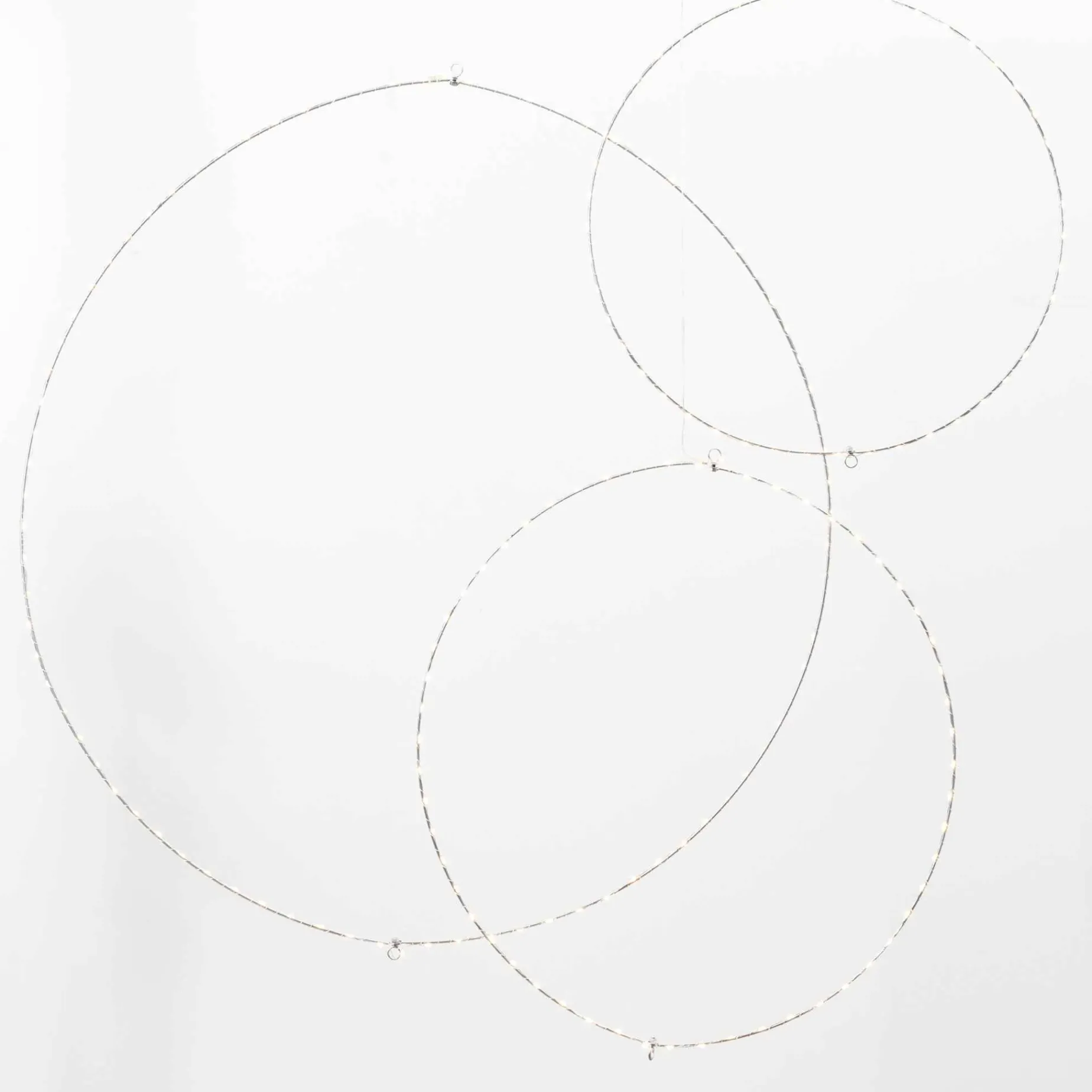 Gerson International Lawn And Outdoor Decor*Set Of 3 Whimsical Rings, Warm White Battery Operated Led